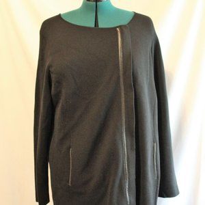 Round neck Side zip jacket